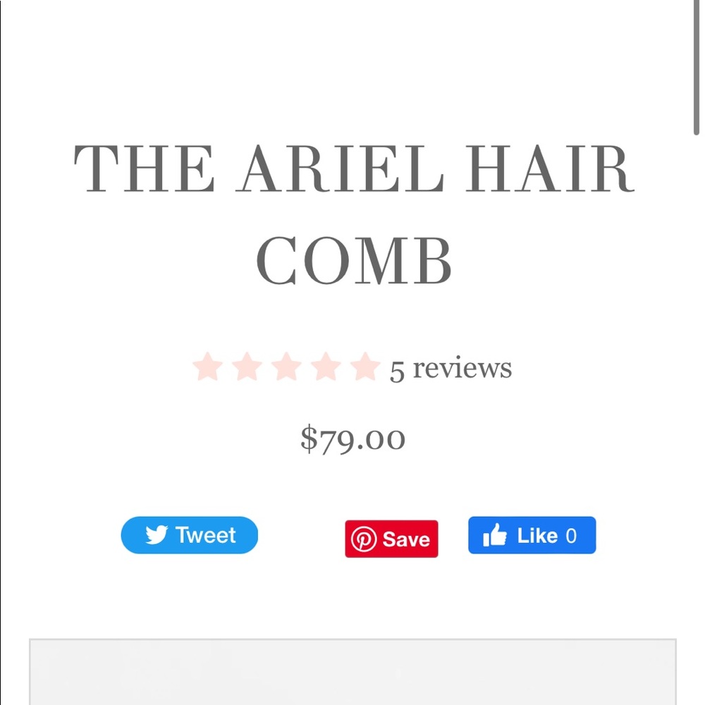 Bridal hair comb - Picture 4 of 5